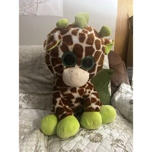 HugFun Extra Large Giraffe Jumbo Plush 28" Green Eyes